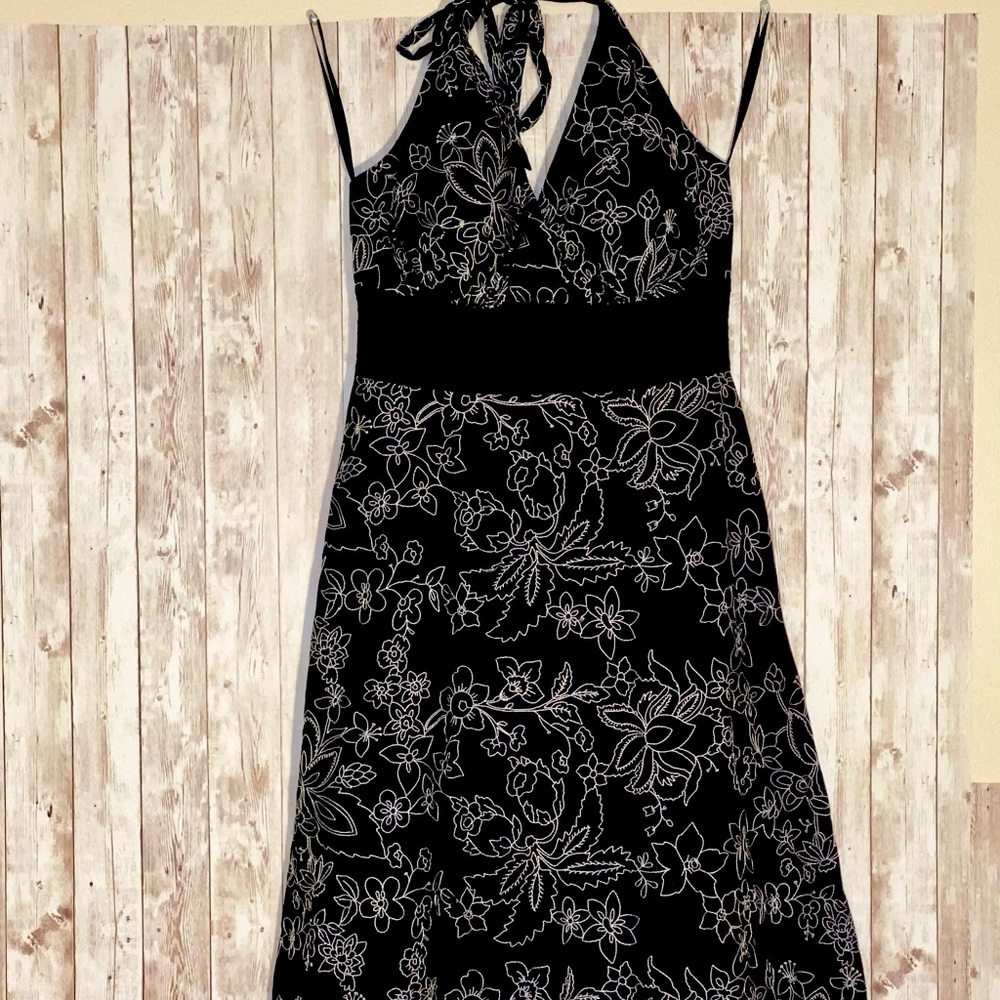 Slightly above the knee halter dress